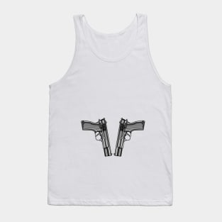 Pistol Hip Tattoo Tank Top